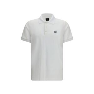 Fendi Men Ff Logo Piqué Polo